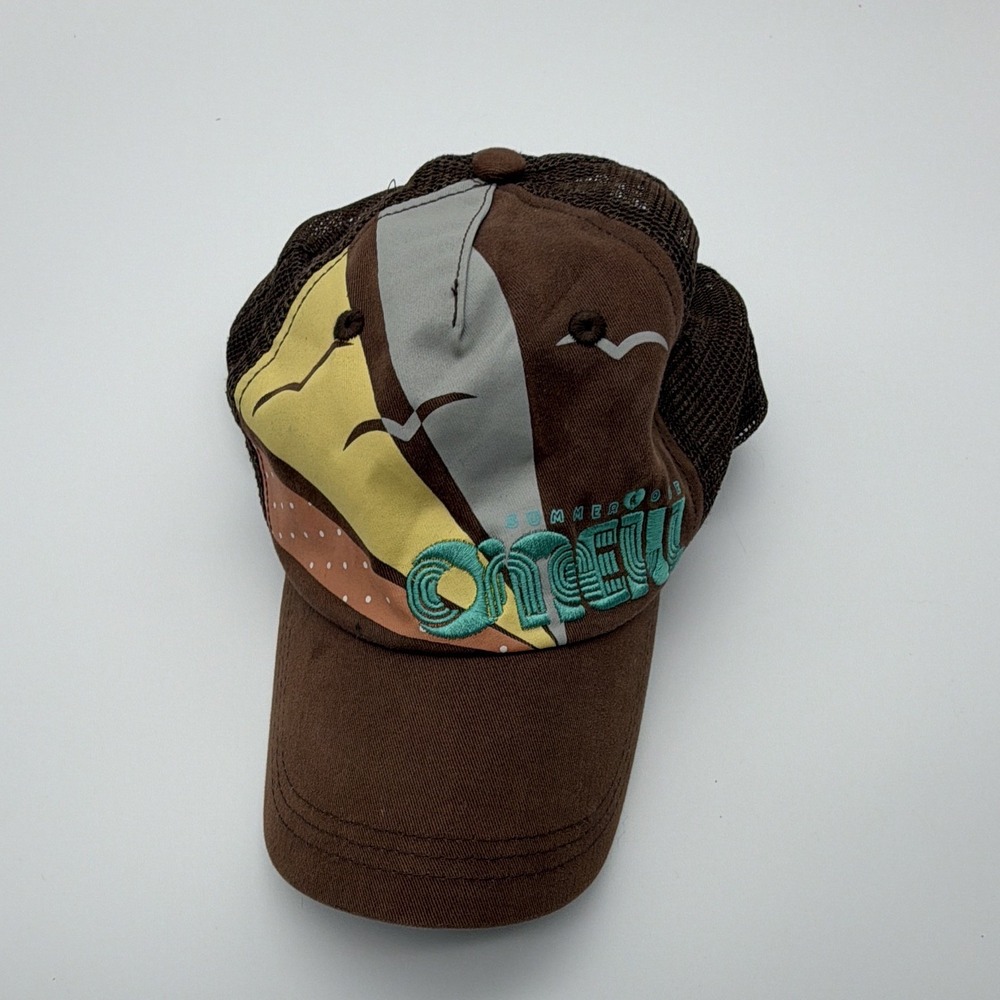 O'Neill Brown Women's Trucker Hat Mesh Back Adjustable Summer Love, One Size
